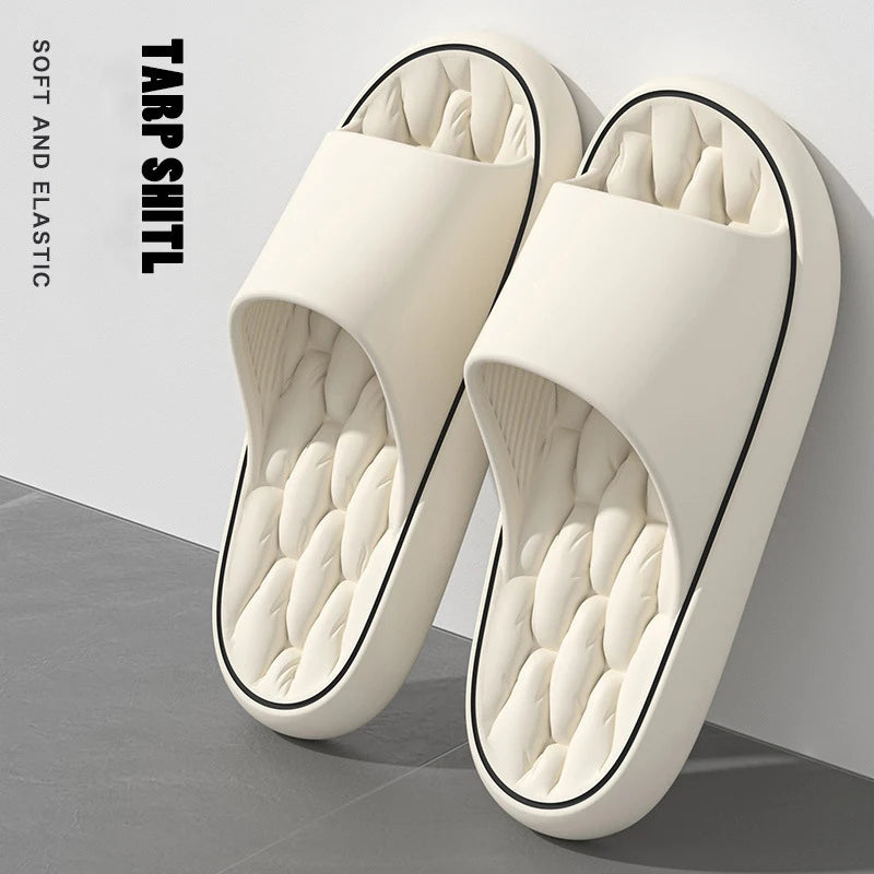 Chinelos macios super leves, moda simples, sapatos elásticos de eva, tênis coloridos na porta, chinelos de banheiro - MUNIQUE SOTTILI ACESSÓRIOS