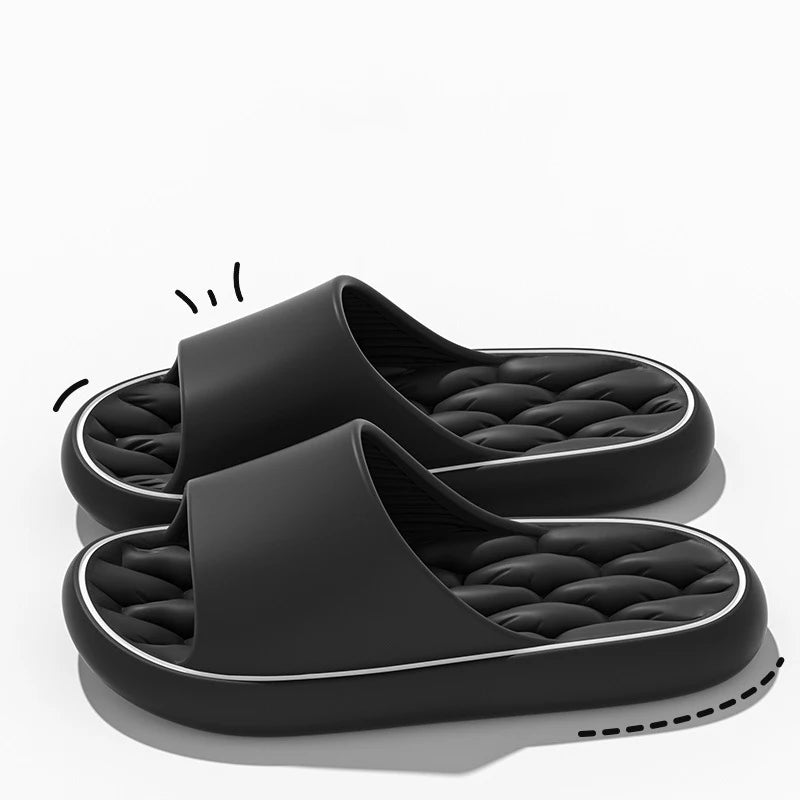 Chinelos macios super leves, moda simples, sapatos elásticos de eva, tênis coloridos na porta, chinelos de banheiro - MUNIQUE SOTTILI ACESSÓRIOS