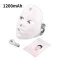 Máscara facial led sem fio, terapia de fótons de luz vermelha, anti-envelhecimento, antirrugas, remoção de acne, 7 cores, máscara facial, cuidados com a pele, dispositivo de beleza - MUNIQUE SOTTILI ACESSÓRIOS